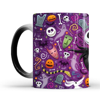 Foto 1 | Foto 1 | Taza De Cerámica Que Cambia De Color Para El Día De Todos Los Santos Halloween Café - Venta Internacional.