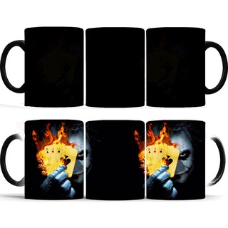 Foto 1 | Foto 1 | Taza De Café De Cerámica Que Cambia De Color Diseño De Payaso Jokers - Venta Internacional.