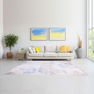 Foto 4 | Foto 4 | Tapete Decorativo 2x3m Ilios Innova Diseño Nórdico Opalo Azul Alfombra Grande Antideslizante