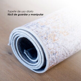 Foto 8 | Foto 8 | Tapete Decorativo 2x3m Ilios Innova Diseño Nórdico Opalo Azul Alfombra Grande Antideslizante