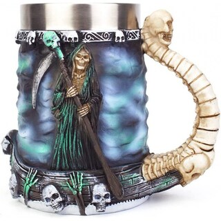 Foto 1 | Foto 1 | Taza De Café Reaper Ship Skull Cerámica 16 X 8 5 Cm Acero Inoxidable - Venta Internacional.