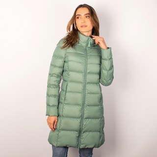 Foto 2 | Foto 2 | Chamarra Larga Capitonada Para Mujer Con Capucha Desmontable Greenlander Verde