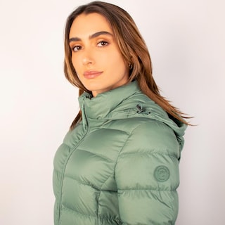 Foto 5 | Foto 5 | Chamarra Larga Capitonada Para Mujer Con Capucha Desmontable Greenlander Verde