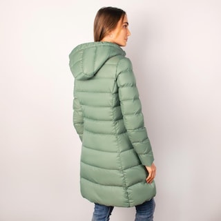 Foto 7 | Foto 7 | Chamarra Larga Capitonada Para Mujer Con Capucha Desmontable Greenlander Verde