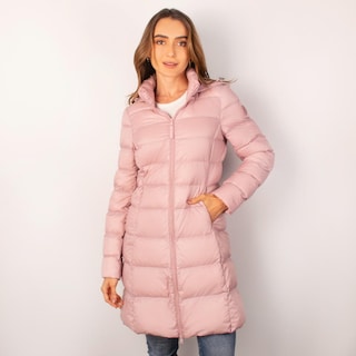 Foto 3 | Foto 3 | Chamarra Larga Capitonada Para Mujer Con Capucha Desmontable Greenlander Rosa