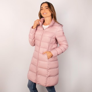 Foto 5 | Foto 5 | Chamarra Larga Capitonada Para Mujer Con Capucha Desmontable Greenlander Rosa