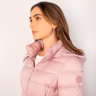 Foto 6 | Foto 6 | Chamarra Larga Capitonada Para Mujer Con Capucha Desmontable Greenlander Rosa