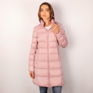 Foto 7 | Foto 7 | Chamarra Larga Capitonada Para Mujer Con Capucha Desmontable Greenlander Rosa