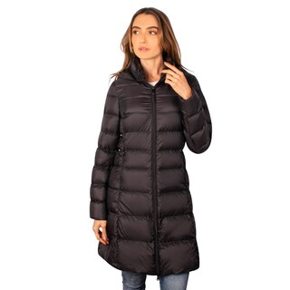 Foto 2 | Foto 2 | Chamarra Larga Capitonada Para Mujer Con Capucha Desmontable Greenlander Negro