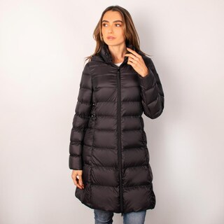 Foto 3 | Foto 3 | Chamarra Larga Capitonada Para Mujer Con Capucha Desmontable Greenlander Negro