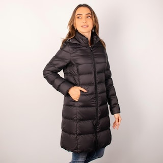 Foto 5 | Foto 5 | Chamarra Larga Capitonada Para Mujer Con Capucha Desmontable Greenlander Negro