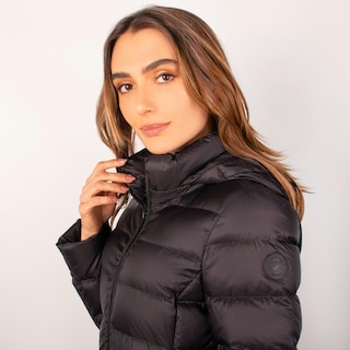 Foto 6 | Foto 6 | Chamarra Larga Capitonada Para Mujer Con Capucha Desmontable Greenlander Negro