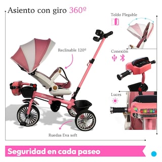 Foto 4 | Foto 4 | Triciclo Infantil The Baby Shop Rosa