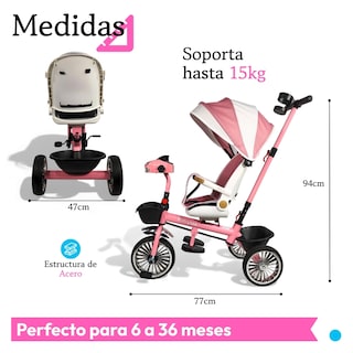 Foto 5 | Foto 5 | Triciclo Infantil The Baby Shop Rosa