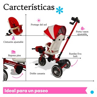 Foto 2 | Foto 2 | Triciclo Infantil The Baby Shop Rojo