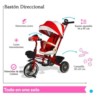 Foto 3 | Foto 3 | Triciclo Infantil The Baby Shop Rojo