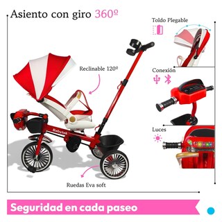 Foto 4 | Foto 4 | Triciclo Infantil The Baby Shop Rojo