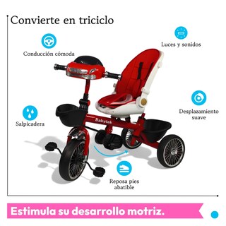 Foto 6 | Foto 6 | Triciclo Infantil The Baby Shop Rojo