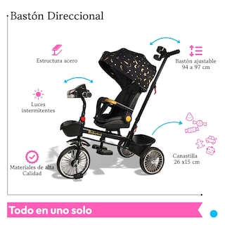 Foto 3 | Foto 3 | Triciclo Infantil The Baby Shop Negro