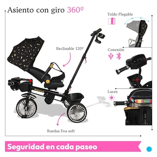 Foto 4 | Foto 4 | Triciclo Infantil The Baby Shop Negro