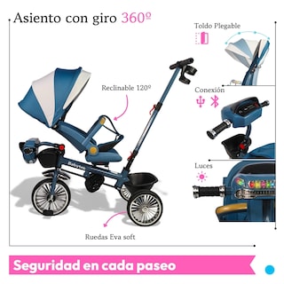 Foto 4 | Foto 4 | Triciclo Infantil The Baby Shop Azul