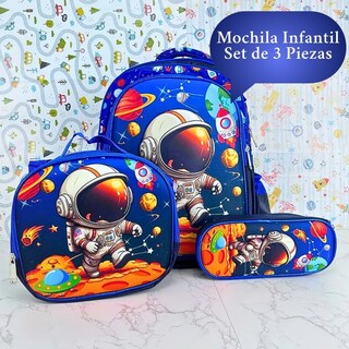 Foto 6 | Foto 6 | Set 3 Mochila Con Carro Estudiante Primaria