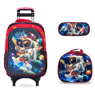 Foto 1 | Foto 1 | Set De 3 - Mochila Con Ruedas Y Luz, Lonchera Y Lapicera