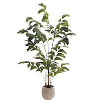 Planta Artificial Moderna Con Maceta Decorativa Real Style Palmera Caryota De 130cm De Alto Artego