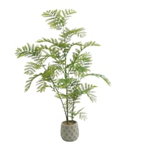 Planta Artificial Moderna Con Maceta Decorativa Real Style Jacaranda De 120cm De Alto Artego