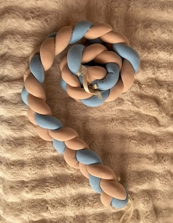 Foto 3 | Foto 3 | Protector Cuna Trenza Bebé Proteccion Barandal Colecho 2 Mts Liso Azul Acero