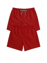 Shorts Zyro Kids 1003 Rojo Repelentes Al Agua Para Niño