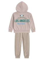 Conjunto Zyro Kids 1202 Taupe Los Angeles West Side Para Niño 2 Piezas
