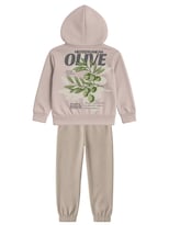 Conjunto Zyro Kids 1202 Taupe Mediterranean Olive Para Niño 2 Piezas