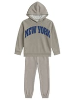Conjunto Zyro Kids 1202 Gris New York Para Niño 2 Piezas