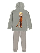 Conjunto Zyro Kids 1202 Gris Palo Beisbolero Para Niño 2 Piezas