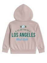 Hoodie Zyro Kids 1203 Taupe Los Angeles Baseball Para Niño