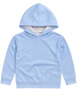 Hoodie Zyro Kids 1202 Azul Cielo Lisa Para Niño