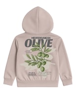 Hoodie Zyro Kids 1203 Taupe Mediterranean Olive Para Niño