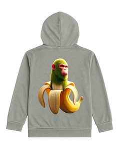 Foto 1 | Foto 1 | Hoodie Zyro Kids 1203 Gris Mono Banana Para Niño