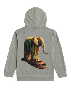 Foto 1 | Foto 1 | Hoodie Zyro Kids 1203 Gris Elefante Cactus Brainrot Para Niño