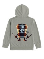 Hoodie Zyro Kids 1203 Gris Vaso Ninja Brainrot Para Niño