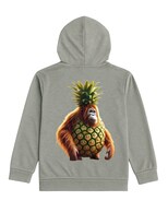 Hoodie Zyro Kids 1203 Gris Orangután Piña Brainrot Para Niño