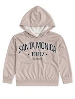 Hoodie Zyro Kids 1203 Taupe Santa Monica 1987 Para Niño