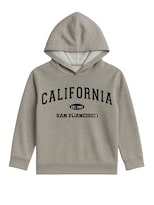 Hoodie Zyro Kids 1203 Gris California San Francisco Para Niño