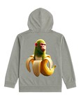 Hoodie Zyro Kids 1203 Gris Mono Banana Para Niño