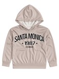 Hoodie Zyro Kids 1203 Taupe Santa Monica 1987 Para Niño