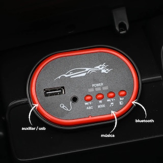 Foto 3 | Foto 3 | Montable Eléctrico Dodo Bdx008 2 Motores 12 V Luces Rojo