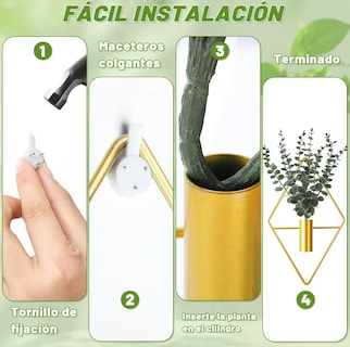 Foto 3 | Foto 3 | Floreros de Pared Xtellar 4 Piezas