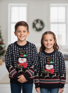 Foto 2 | Foto 2 | Suéter Navideño Muñeco de Nieve Infantil