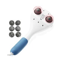 Aparato Masajeador Semi Profesional De Percusión 6 Cabezas Eo Safe Imports Esi-22792 Blanco